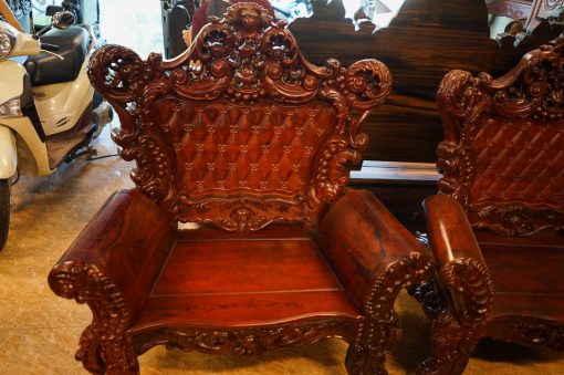 Bộ bàn ghế hoàng gia gỗ hương