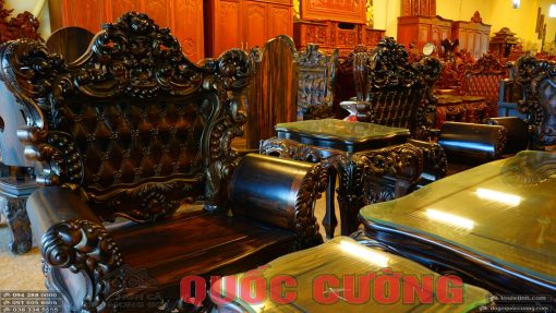bộ bàn ghế hoàng gia gỗ mun (7)