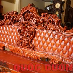 Ghế đoản dài bàn ghế hoàng gia gỗ gõ đỏ