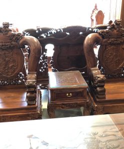 bàn ghế nghê đỉnh gỗ hương vân (6)