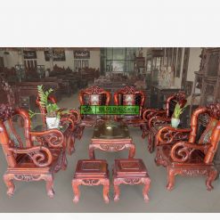 Bộ bàn ghế trúc cổ gỗ gụ 13 món