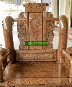 Hình ảnh chi tiết chiếc ghế đơn với chất gỗ mun giá trị lớn trên thị trường đồ gỗ