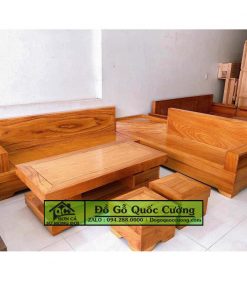 Sofa gỗ hương nguyên khối
