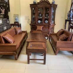 Bộ bàn ghế sofa gỗ hương đá 33 triệu (1)