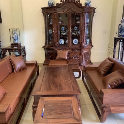 Bộ bàn ghế sofa gỗ hương đá 33 triệu (2)